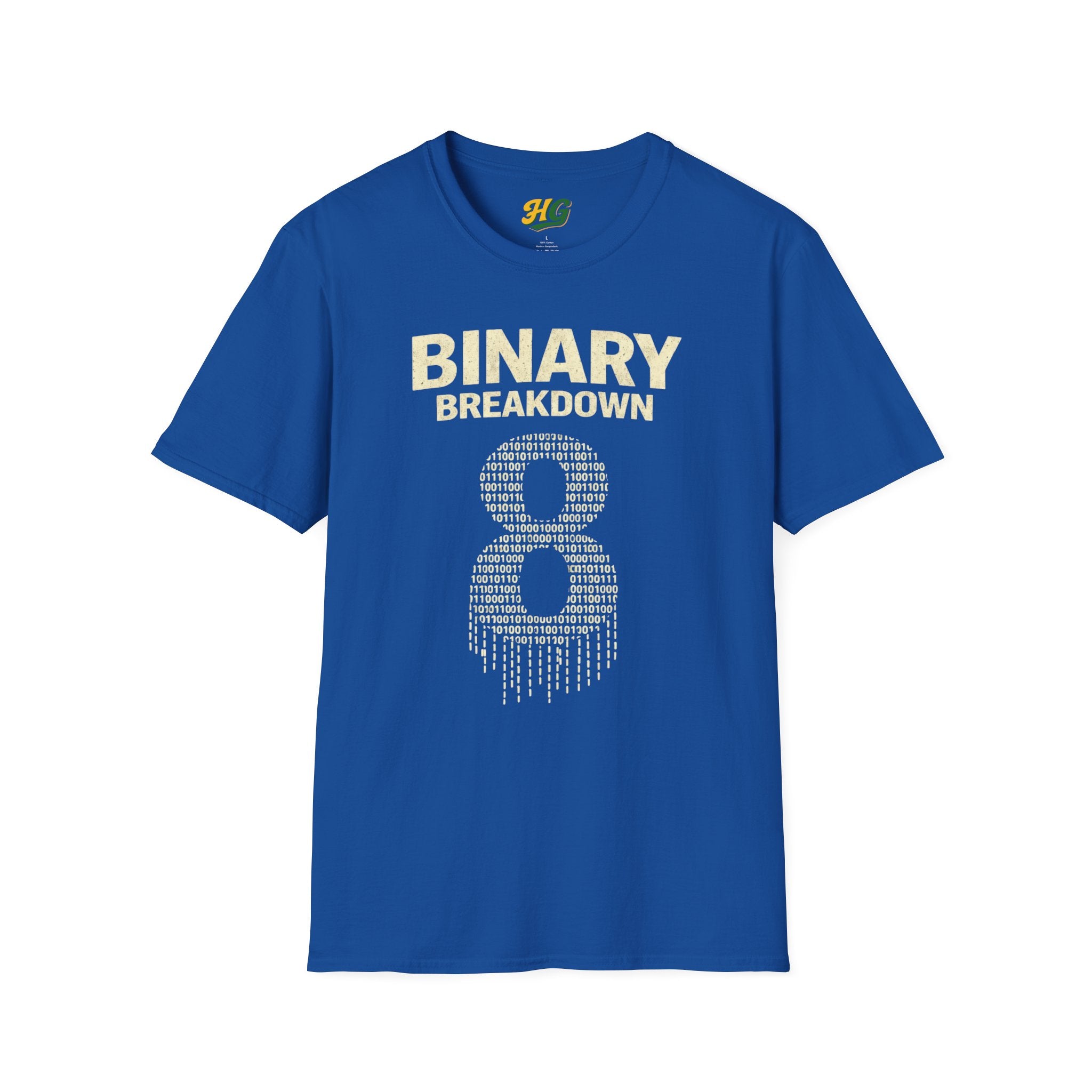 inary Breakdown T-Shirt | 8 Bits = 1 Byte Computer Science Gift