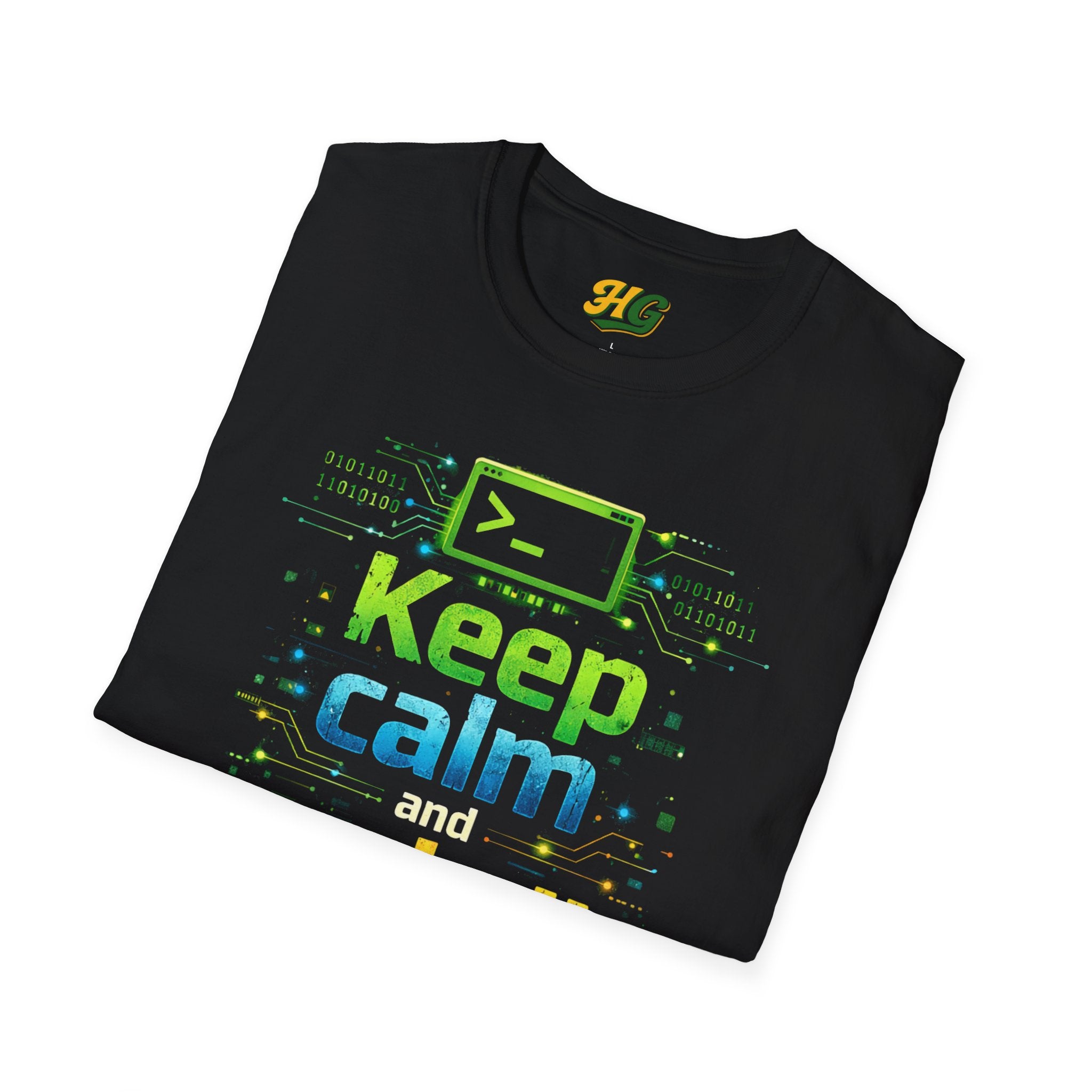 Keep Calm and sudo!! Funny Programmer Linux T-Shirt | Sysadmin Developer Geek Tee