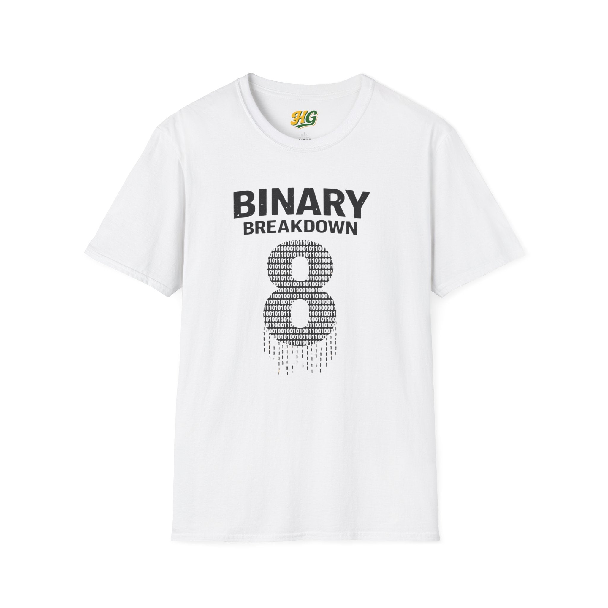 inary Breakdown T-Shirt | 8 Bits = 1 Byte Computer Science Gift