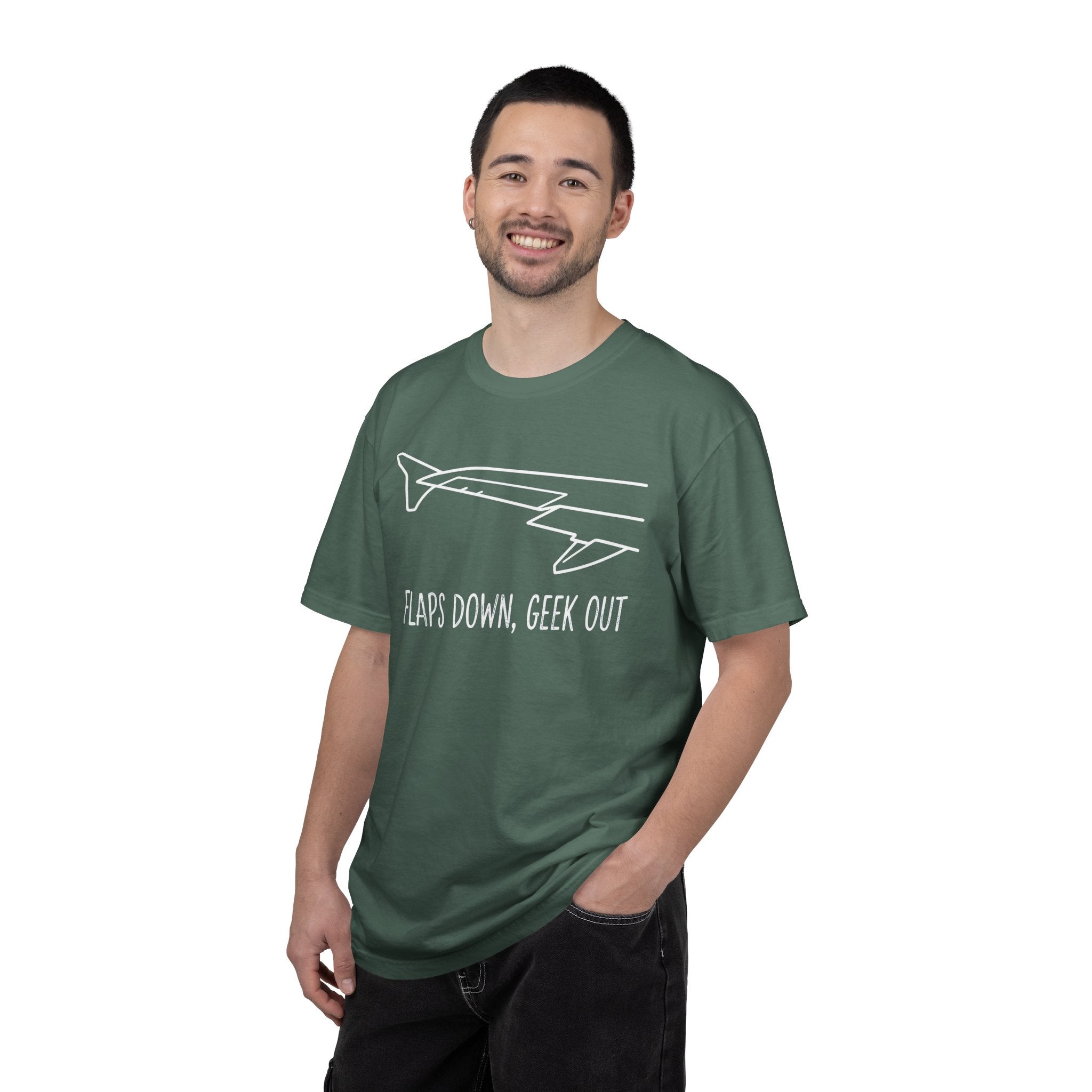 Flaps down. Geek out. | Aviation Enthusiast T-Shirt for Avgeeks