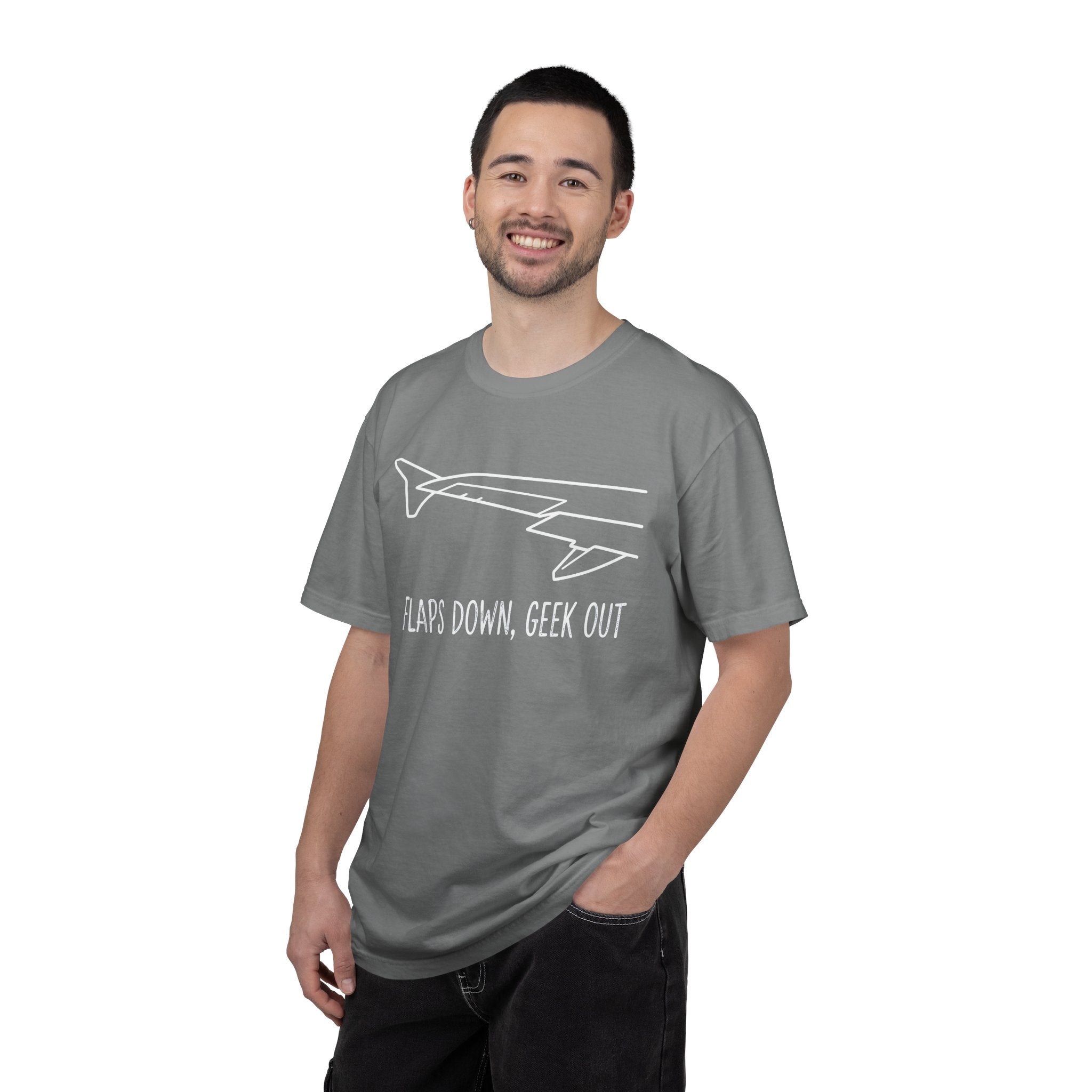 Flaps down. Geek out. | Aviation Enthusiast T-Shirt for Avgeeks