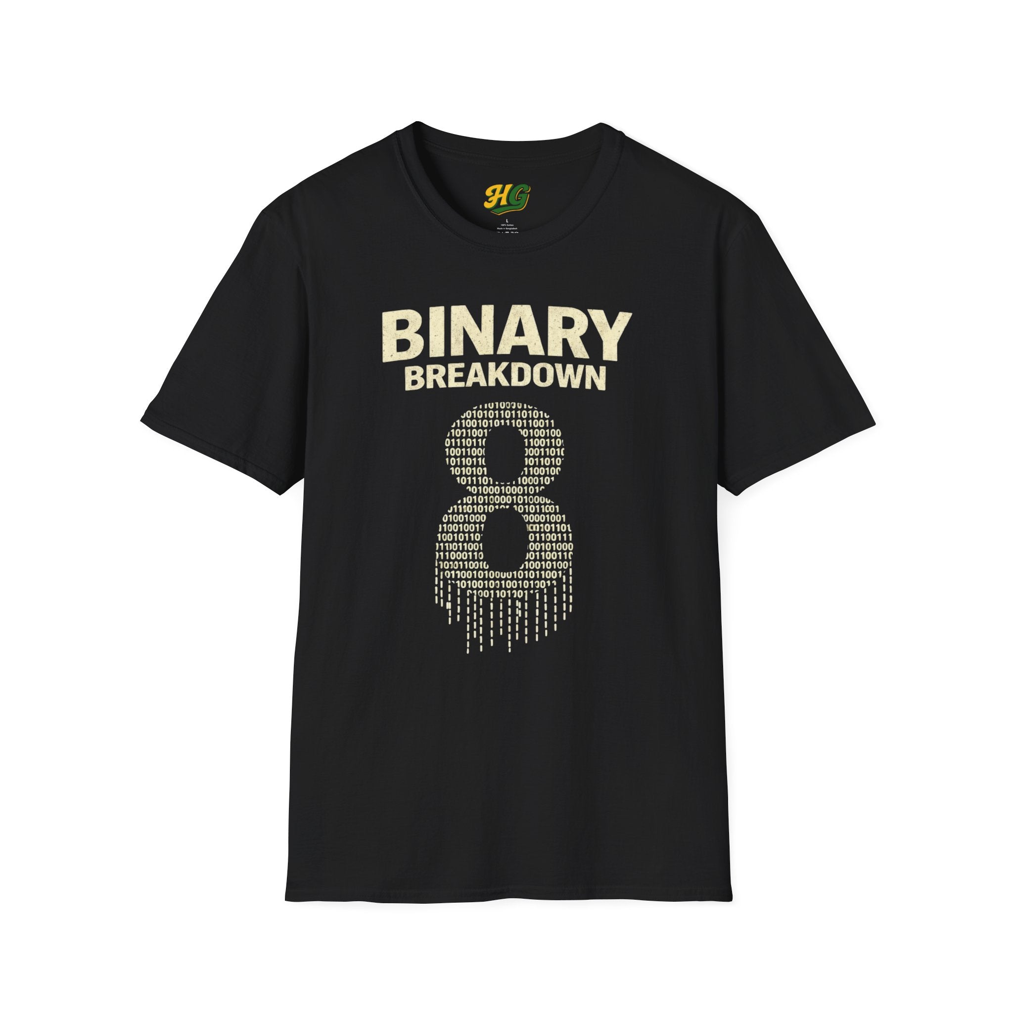 inary Breakdown T-Shirt | 8 Bits = 1 Byte Computer Science Gift