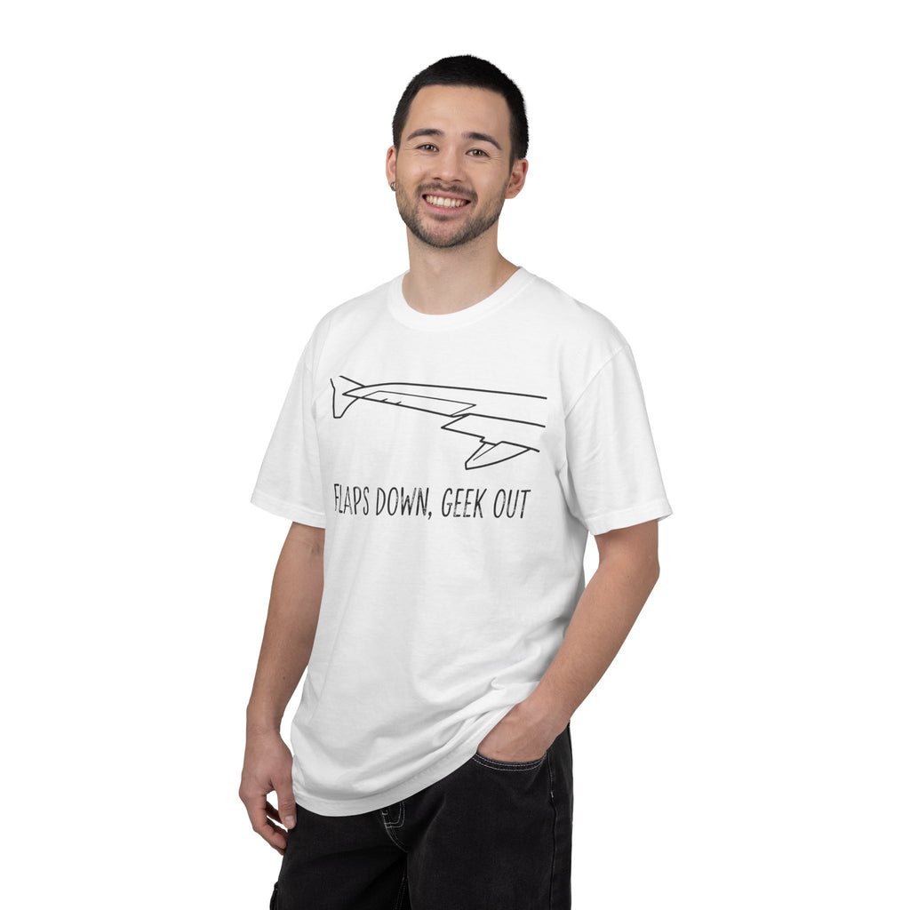 Flaps down. Geek out. | Aviation Enthusiast T-Shirt for Avgeeks