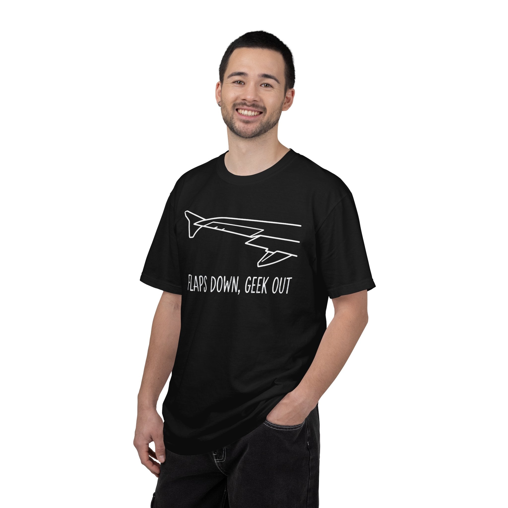 Flaps down. Geek out. | Aviation Enthusiast T-Shirt for Avgeeks