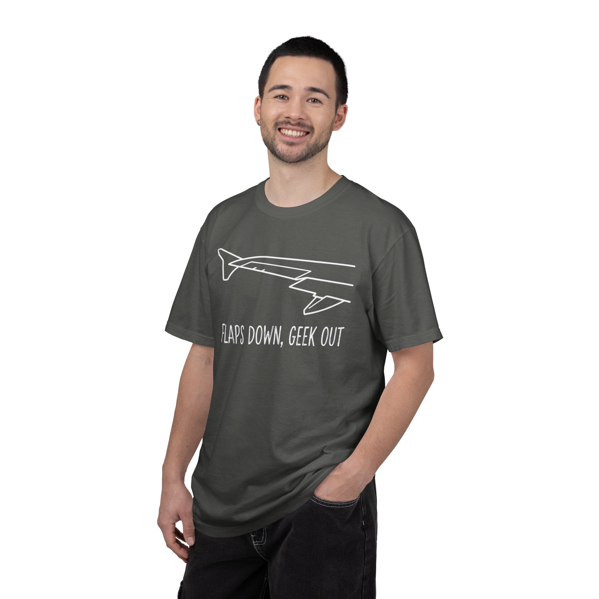 Flaps down. Geek out. | Aviation Enthusiast T-Shirt for Avgeeks
