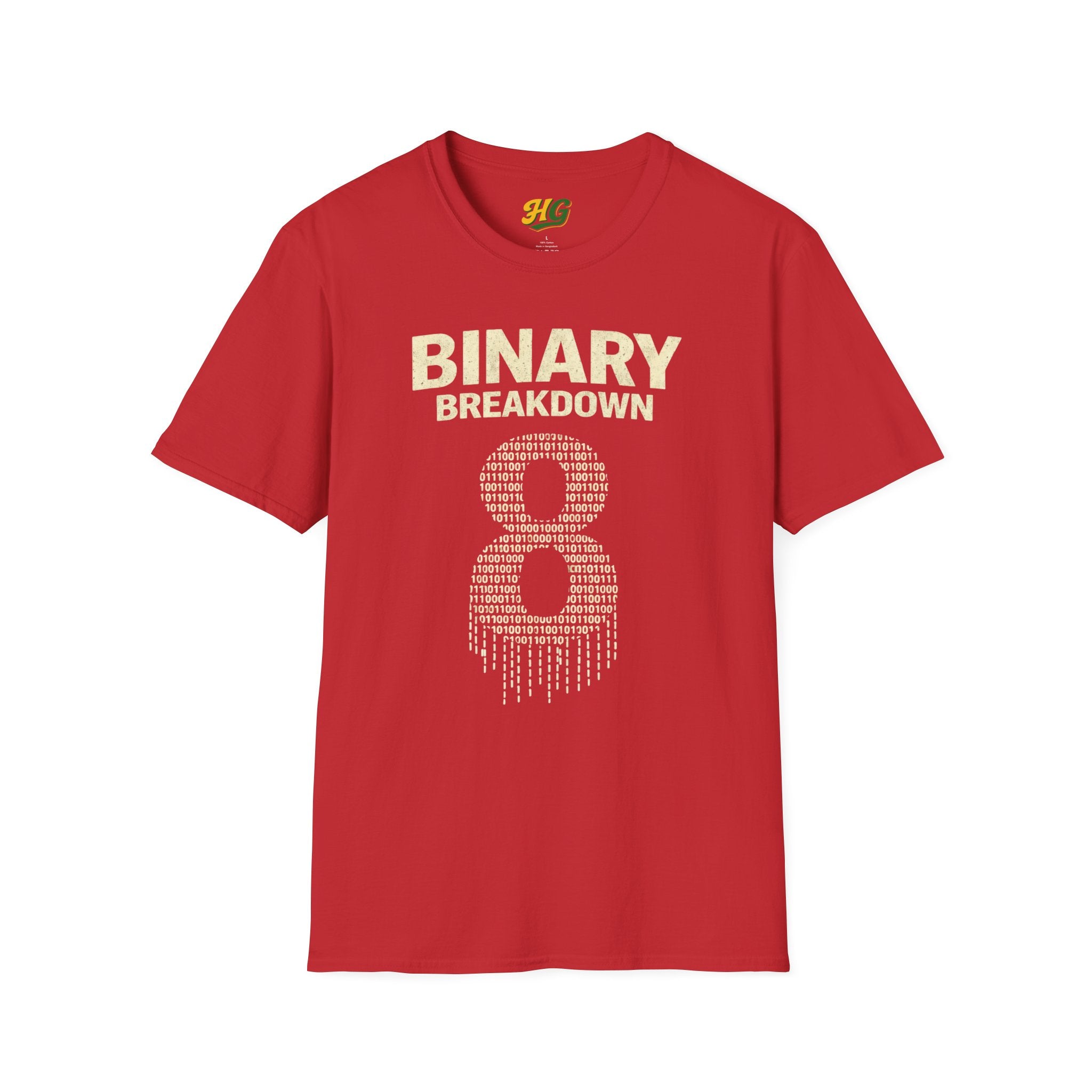 inary Breakdown T-Shirt | 8 Bits = 1 Byte Computer Science Gift