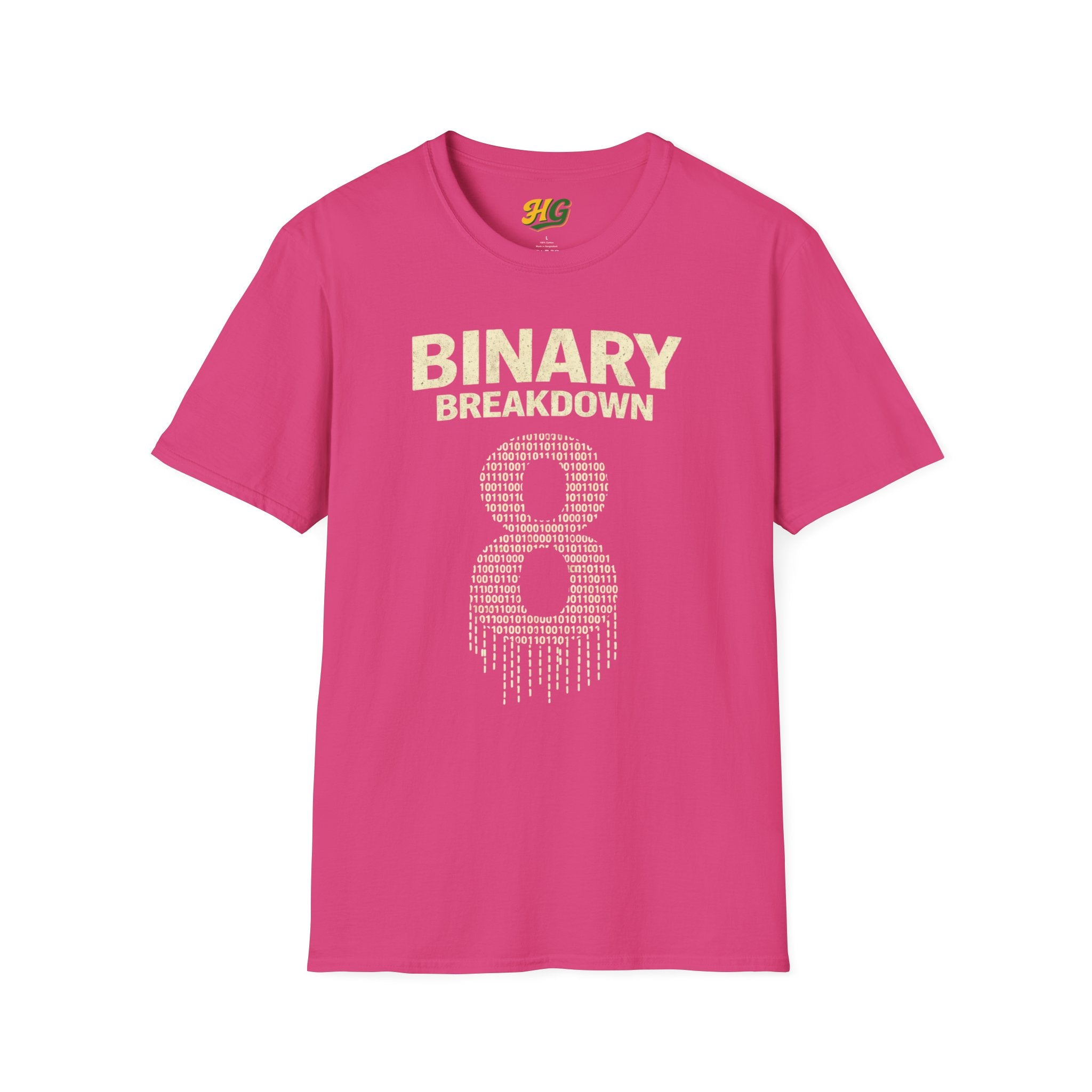 inary Breakdown T-Shirt | 8 Bits = 1 Byte Computer Science Gift
