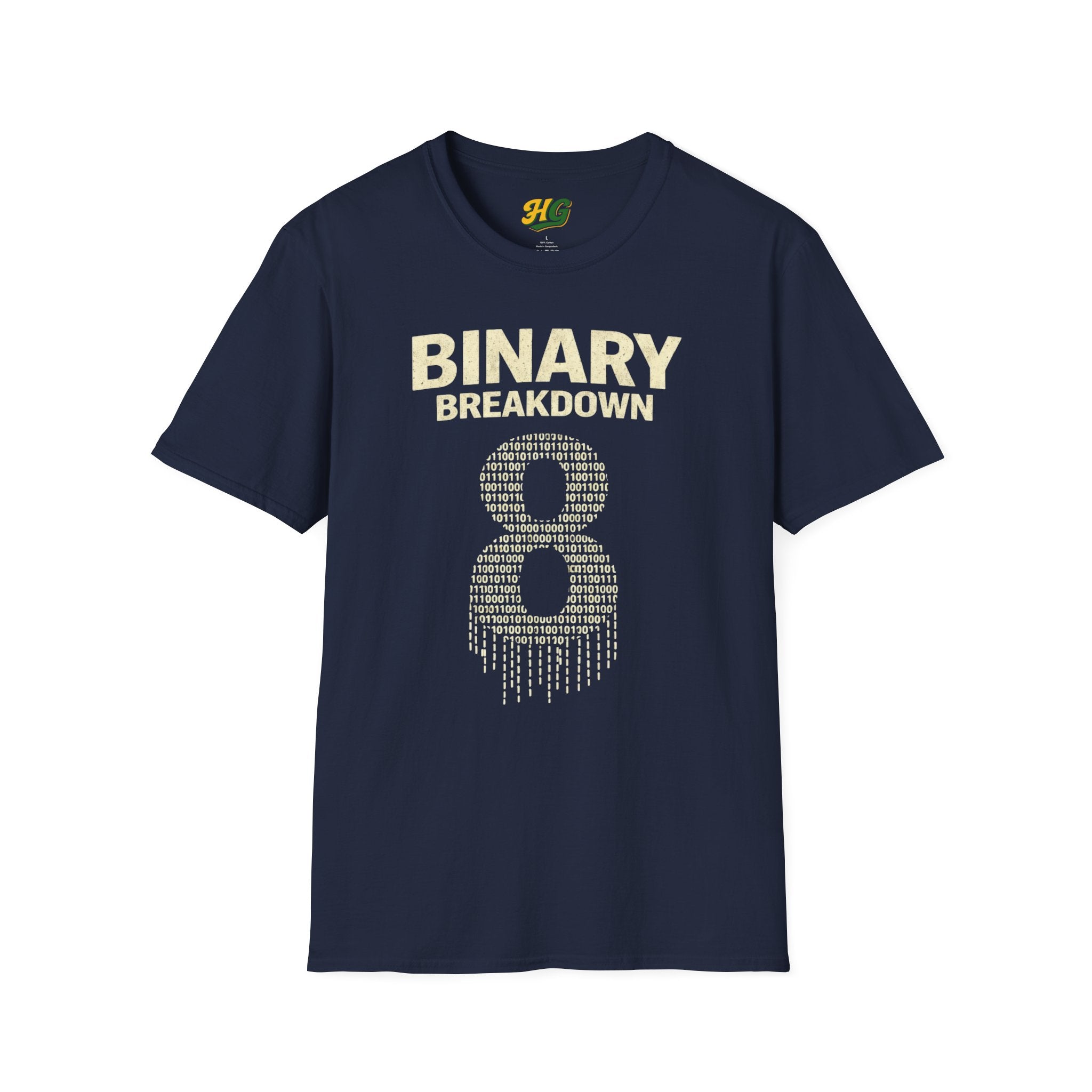 inary Breakdown T-Shirt | 8 Bits = 1 Byte Computer Science Gift