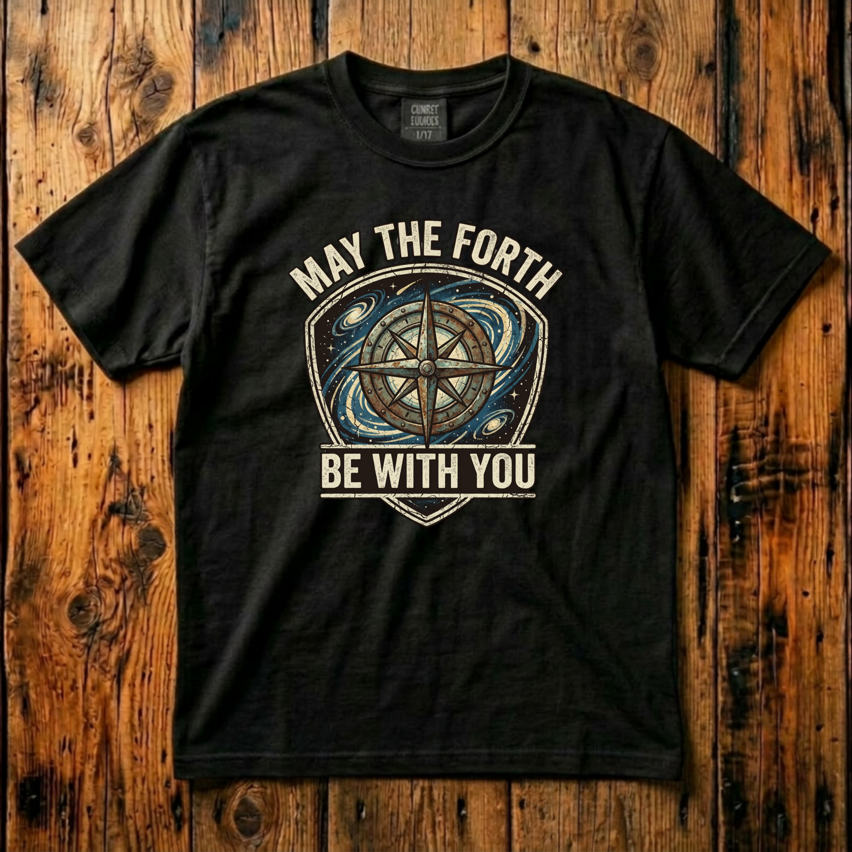 "May The Forth Be With You" Vintage Sci-Fi T-Shirt | Retro Geek Apparel